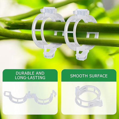 100PCS Plant Support Clips, Tomato Clips, Vine Clips for Climbing Plants to Prevent Tomatoes from Pinching or Falling Off