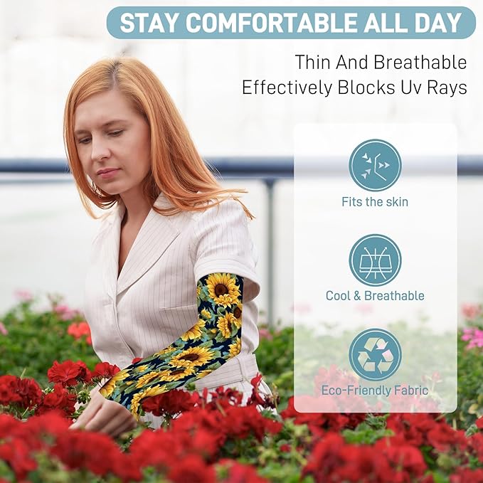 Gardening Sleeves for Women Farm Sun Protection Thorn Proof Cooling Arm Sleeves to Cover Arms for Garden Sports