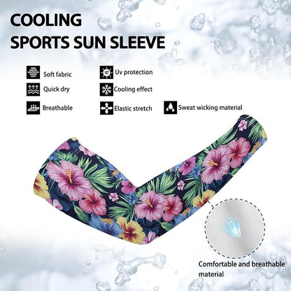 Binienty Unisex Arm Sleeves for Driving, Golf, Cycling, Sports, UV Protector Cooling Arm Sleeves Cover