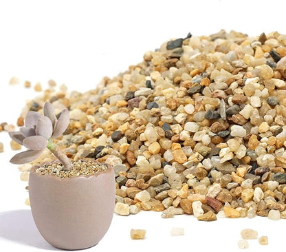 Coarse Sand Stone - Silica Sand for Plants,Mix Course Sand Soil Cover Succulents and Cactus Bonsai Natural Rocks Decorative Sand Horticultural Sand for Vases Fillers,Terrarium, Fairy Garden.