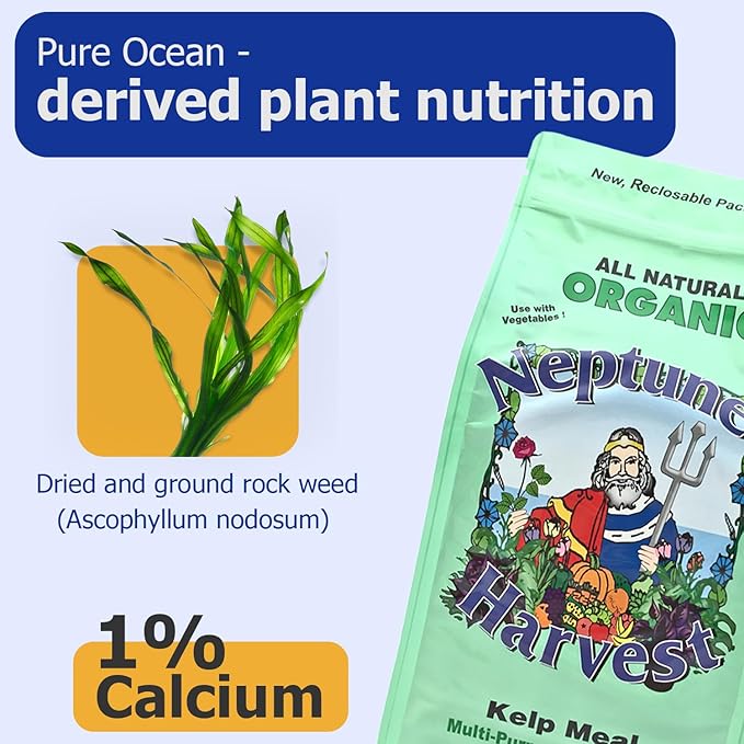 Neptune's Harvest Kelp Meal Multi-Purpose Plant Food 1-0-2, 4 lb