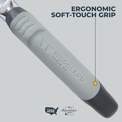 Woodland Tools Heavy Duty Garden Trowel – Full Tang Aluminum Construction, Extra Wide Scoop, Sharpened Point, Ergonomic Cushioned Grip, Rust Resistant Hand Tool for Digging in Clay and Tough Soil