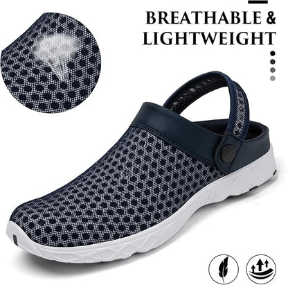 SAGUARO Men's Women's Quick Dry Garden Shoes Lightweight Breathable Gardening Clog Water Shoes Mesh Sandals for Sports Outdoor Beach Pool Exercise