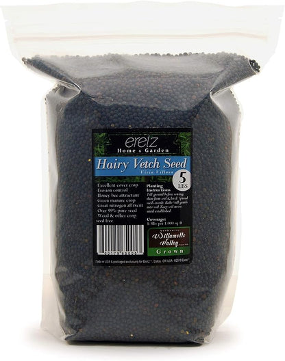 Hairy Vetch Legume Seed by Eretz - Willamette Valley, Oregon Grown (5lb)