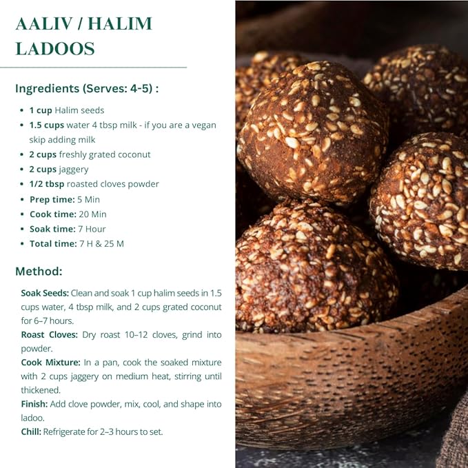 Nutriwish Halim Seeds (Aliv/Garden Cress Seeds), 250 g | Nutrient-Rich Superfood Seeds for Eating | Perfect for Salads, Soups, Smoothies, Baking, Protein Snacks & Everyday Wellness Nutrition