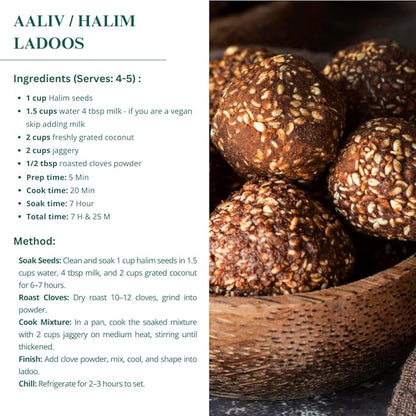 Nutriwish Halim Seeds (Aliv/Garden Cress Seeds), 250 g | Nutrient-Rich Superfood Seeds for Eating | Perfect for Salads, Soups, Smoothies, Baking, Protein Snacks & Everyday Wellness Nutrition