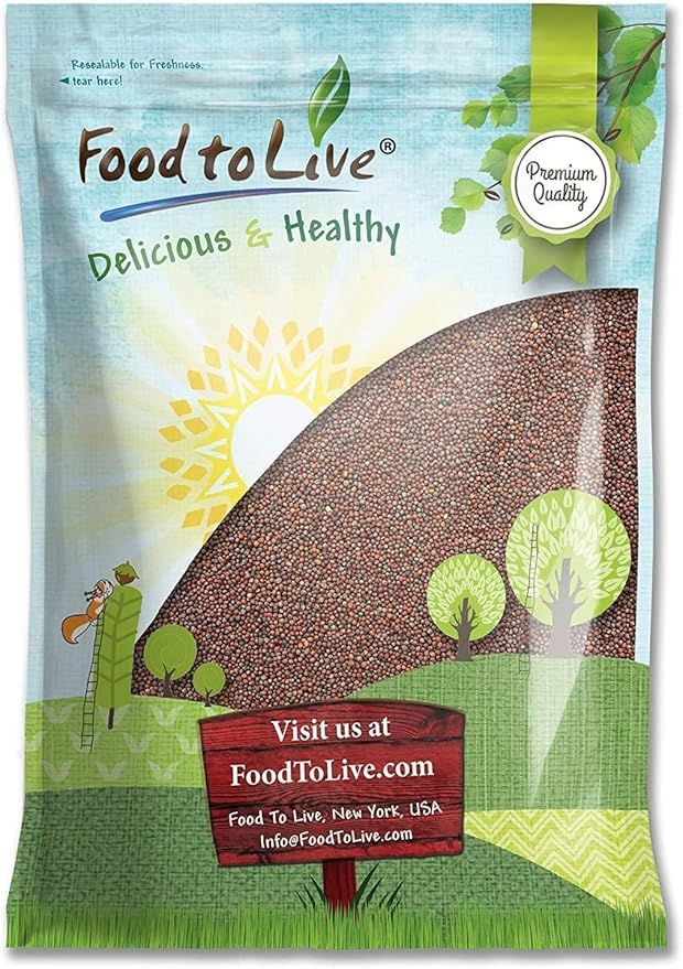 Food to Live Broccoli Seeds for Sprouting, 12 Pounds – Vegan, Kosher, Sirtfood, Bulk. Rich in Sulforaphane, Vitamin C, Vitamin A. Great for Growing Sprouts, Microgreens. High Germination Rate