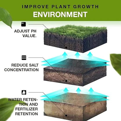 Soil Activated Treasure-You Will Be Amazed! Soil Activation Treasure, Soil Penetrant and Wetting Agent, Organic Soil Improver, Premium Soil Activator Improve Plant Growth (2 Bottle*400g)