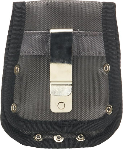 AWP Tape Measure Pouch with Metal Belt Clip and Tunnel Loop, Tool Belt Accessory