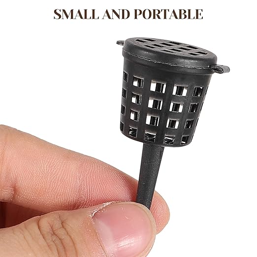 Yardwe 50pcs Bonsai Fertilizer Baskets, Fertilizer Mesh Baskets Garden Nursery Pots with Lid Planting Nutrition Cups for Succulent, Orchid, Bonsai