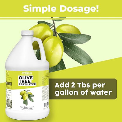 Olive Tree Fertilizer – Liquid Olive Tree Plant Food for Potted, Indoor & Outdoor Olive Trees, 1 Gallon
