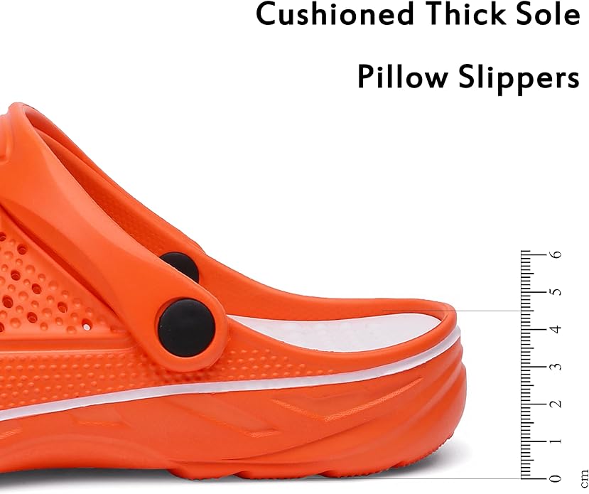 Women Men Orthopedic Clogs Arch Support Garden Shoes Sandals Slippers with Plantar Fasciitis Insoles