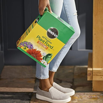 Miracle-Gro Water Soluble All Purpose Plant Food,Plant Fertilizer for Indoor or Outdoor Plants,Roses,Flowers,Houseplants,Vegetables and Trees,10 lb.,(Pack of 4)