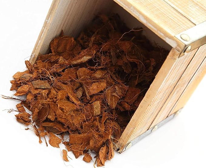 Premium Coconut Coir Fiber Husk Chips Brick 500 g OMRI Listed Organic Growing Medium for Orchids Houseplants Reptiles Terrariums