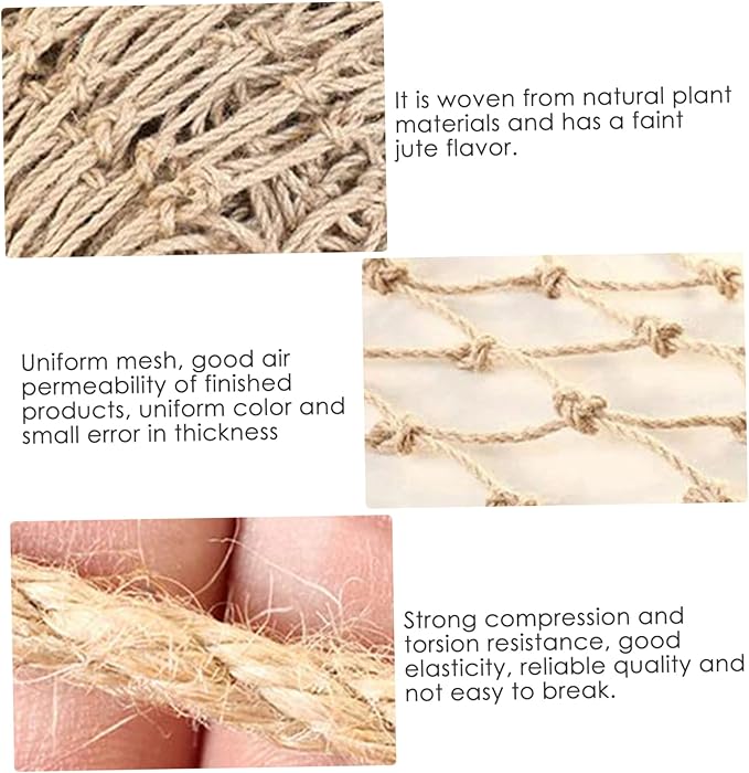 Yeory Jute Plant Support Netting Jute Garden Netting for Plants Natural Garden Trellis Twine Net for Pea Bean Climbing Vegetable 79x197 in, Garden Netting for Plants