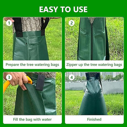Tree Watering Bags 20 Gallon – Slow Release Drip Irrigation for Trees, PVC Tree Watering Bag for New & Established Trees, Deep Watering in 5–8 Hours, Ideal for Fruit Trees & Young Saplings (1 Pack)
