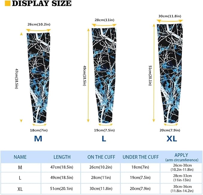 Binienty Unisex Arm Sleeves for Driving, Golf, Cycling, Sports, UV Protector Cooling Arm Sleeves Cover