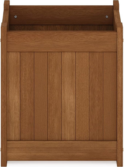 Furinno FG16450 Tioman Hardwood Flower Box, One-Pack, Natural