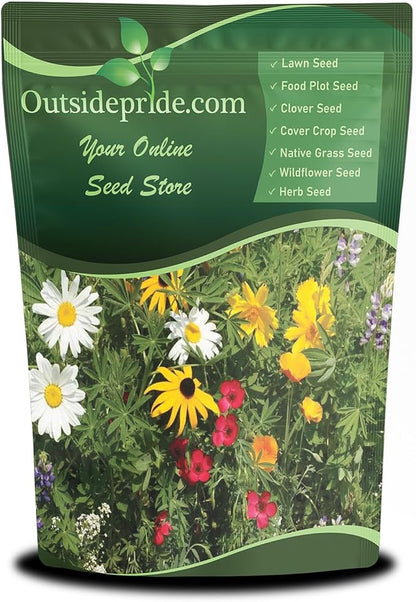 Outsidepride Northwest Wild Flower Seed Mix - 1 lb Premium Blend of Annual & Perennial Wildflower Seeds for Northwestern States - Ideal for Attracting Pollinators, Perfect for Garden Displays