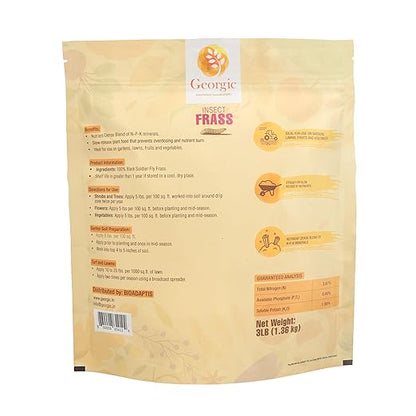 Organic Insect Frass Fertilizer – All Purpose Plant Food & Soil Amendment, Enhances Soil Health, Root Development & Plant Growth – Ideal for Houseplants, Flowers, Vegetables & Lawns (3 lb)