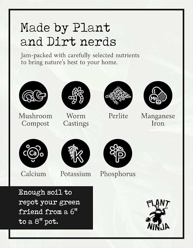Ultimate Soil Blend - Potting Soil for 8" Pot, Indoor & Outdoor Plants, Gardening Supplies with Perlite