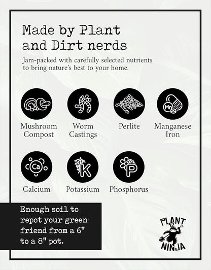 Ultimate Soil Blend - Potting Soil for 8" Pot, Indoor & Outdoor Plants, Gardening Supplies with Perlite