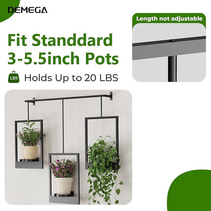 Wall Planters for Indoor Plants Wall Plant Holder Frame Plant Wall Hanger Window Plant Hanger for Livingroom Entryway (1)