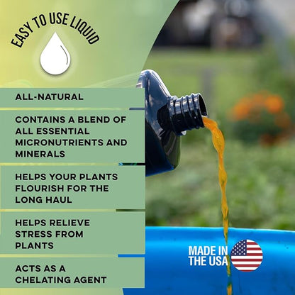 Microbe Life Hydroponics Premium Vitamins & Amino Acids Essential for Maximum Plant Growth and Root Uptake, Use with Any Feeding Systems Including Hydroponics or Soil, 2.5 Gallons