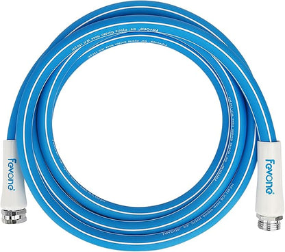 Fevone Kink Free Garden Hose 12 ft, All Weather Flexible, Heavy-Duty & Durable, Leak-Free Connection