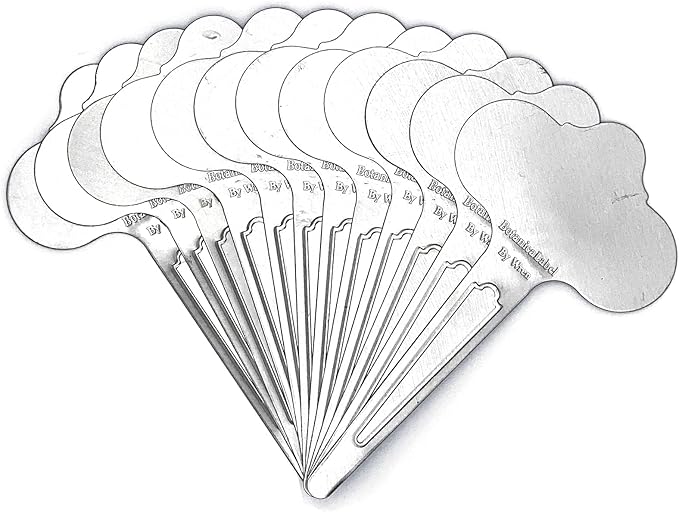 Bosmere Wren Professional 6-1/2-Inch Stainless Steel Re-Usable Plant Labels (Pack of 12)