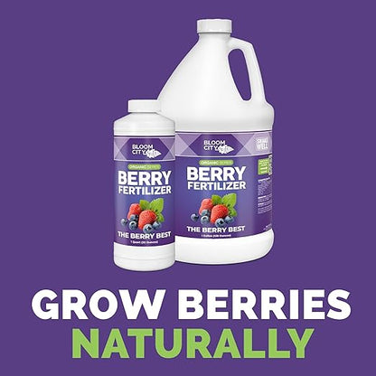 Bloom City's Organic Berry Best - Blueberry & Strawberry Fertilizer - Berry Organic, Gallon (128 oz)