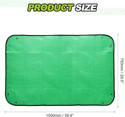 HARFINGTON 2pcs Repotting Mat 29.5" x 39.4" PE Cloth Waterproof Plant Repotting Mat Foldable Portable Gardening Potting Tray with Metal Buckle for Indoor Plant Change Soil Watering, Green