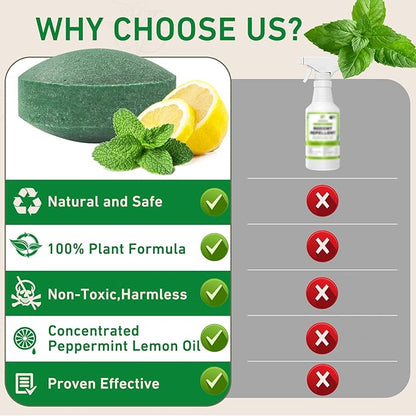 Mouse Rodent Repellent, 48 Pack Peppermint Oil for Mice, Mouse, Rats, Squirrel, Pest Control Indoor & Outdoor Use, Natural Deterrent Replace Trap Poisoning Family & Pet Safe Green