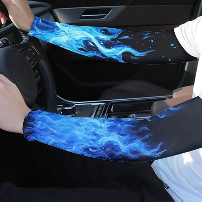 Binienty Unisex Arm Sleeves for Driving, Golf, Cycling, Sports, UV Protector Cooling Arm Sleeves Cover