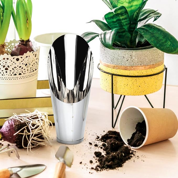YARNOW Stainless Steel Bucket Shovel Soil Shovels Indoor Plants Spade Shovel Cup Mini Potting Scoop Garden Trowel Garden Soil Scooper Tools Scoops for Halloween Grow Flowers