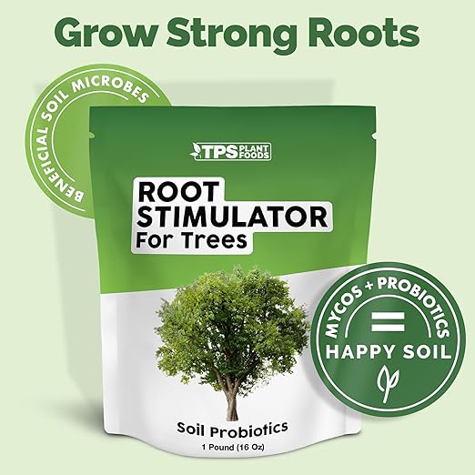 TPS NUTRIENTS Root Stimulator for Trees, Great for Transplanting and Established Tree Roots, Soil Probiotics Including Mycorrhizae, Bacteria and Trichoderma (16 Ounces)