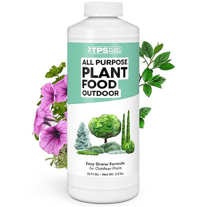 Plant Food Outdoor, Complete Liquid Outdoor Plant Fertilizer, 32 oz (1 Quart)