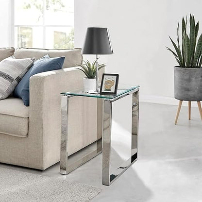 Custom Cut Glass 1/2" Thick - Clear Tempered Glass Cut to Size - Square Replacement Glass for Tabletops, Glass Shelves, Windows with Bevel Edge by Fab Glass and Mirror