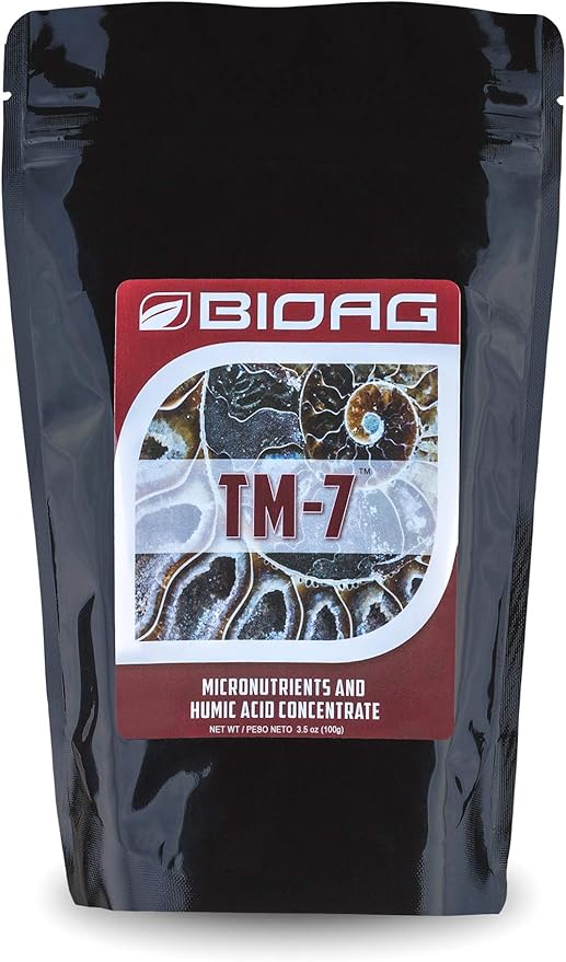 BioAg TM7 Organic Humic Acid Soil Conditioner Plus Essential Micronutrients, Dry Amendment for All Plants, S B Co Cu Fe Mn Mo Zn (100 Grams)