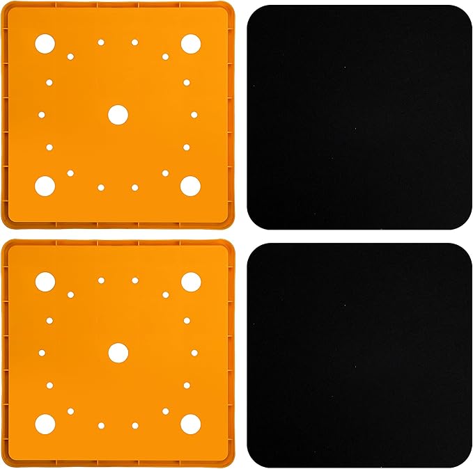 2 Pack 13" Square Planter Insert, Reusable Large Plant Pots Insert with Liner and Drainage Holes, Plastic Pot Fillers for Indoor and Outdoor Plants Containers (16''-19'')