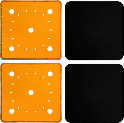2 Pack 13" Square Planter Insert, Reusable Large Plant Pots Insert with Liner and Drainage Holes, Plastic Pot Fillers for Indoor and Outdoor Plants Containers (16''-19'')