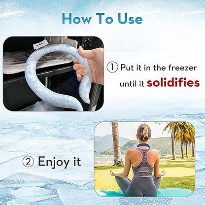 Neck CoolingTube, Reusable Ice Coolers Wearable Body CoolingProducts, Neck Coolers for HotWeather