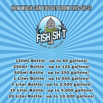 Fish Head Farms Soil Conditioner - Organic Plant Fertilizer for Increased Yield and Flavor - Plant Nutrients for Soil, Hydroponic Farming - Garden Fertilizer - 250 Millimeter with Sticker