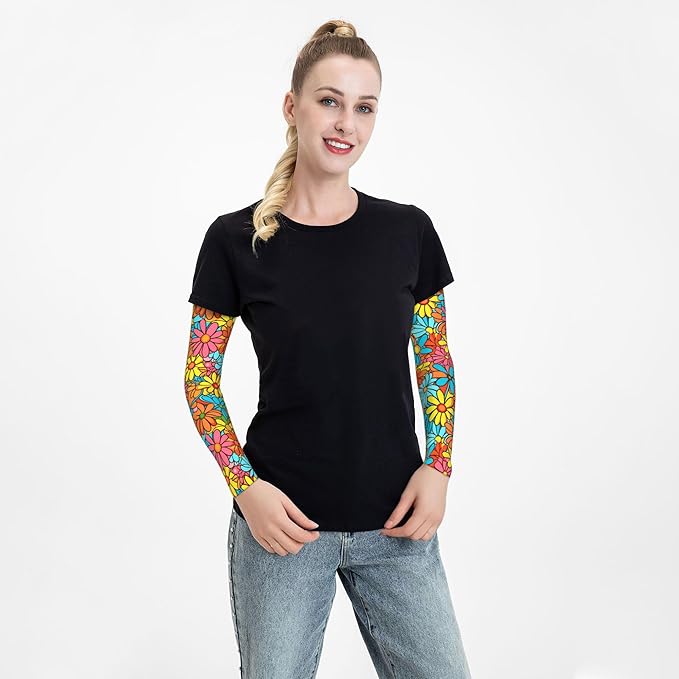 Arm Sleeves Outdoor Garden Sports Cooling Sun Sleeve for Women Men Farm