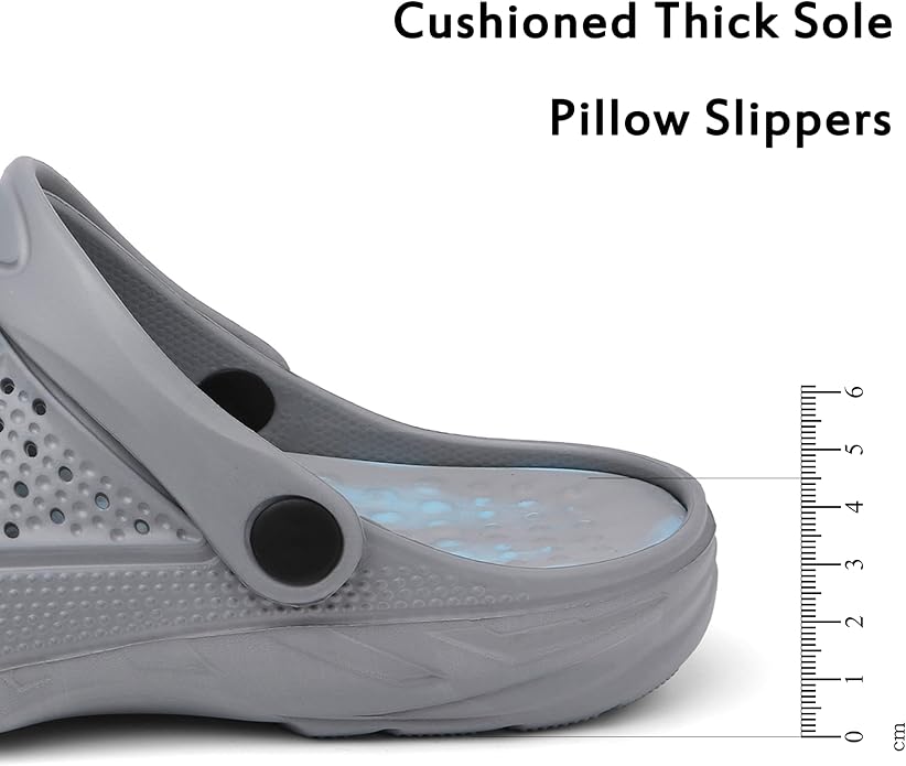 Women Men Orthopedic Clogs Arch Support Garden Shoes Sandals Slippers with Plantar Fasciitis Insoles