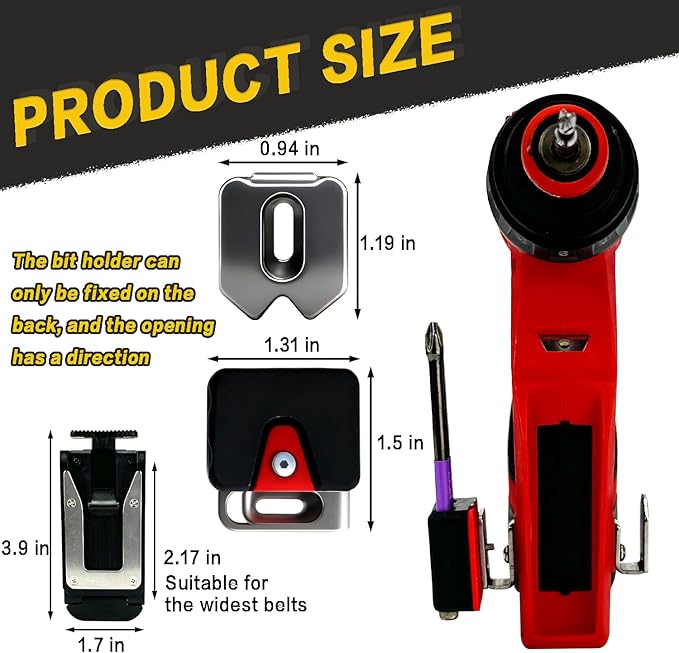 [MAGG HEVI] Tool Holster Compatible with Milwaukee M12 New Generation Tools,Gravity Locking Clip-On Tool Belt Holder for Drills, Driver, Impacts,Multi-Tool and More on Your Belt