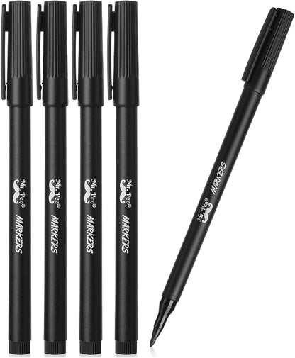 Mr. Pen - 4 Pack Garden Markers, Black, Waterproof, Outdoor & Seedling Plant Markers