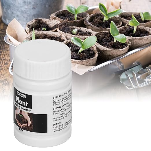 Alvinlite 50g Rooting Powder Hormone Root Fertilizer Seedling Help New Roots on Cuttings and Promotes Strong Healthy Roots for Moderately Difficult to Root Plants Promote Growth