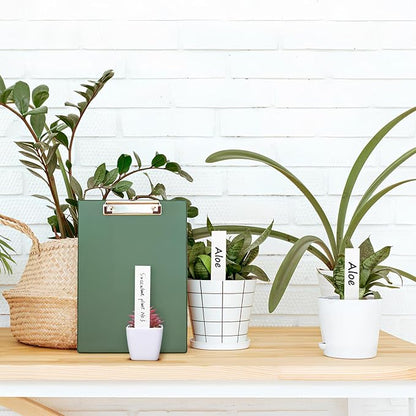 120PCS Waterproof Plant Labels - 4 Inch Blank Garden Markers for Indoor & Outdoor Use with Marker Pen - White PVC Type Stakes for Herbs, Flowers, and Plants