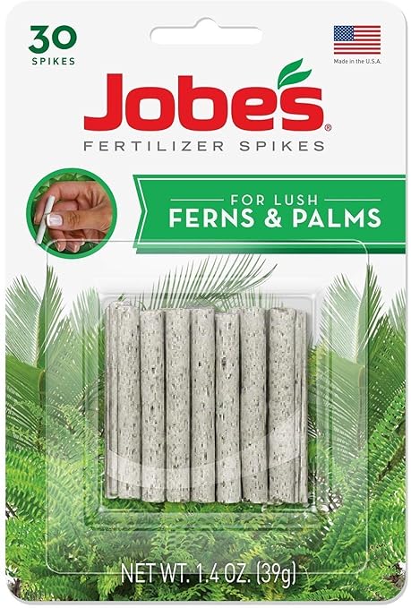 Jobe's 05101 Fern & Palm Fertilizer Spikes, 30 Per Pack, 5 Pack